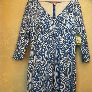 Lily Pulitzer Solar blue Night  Swimming Dress